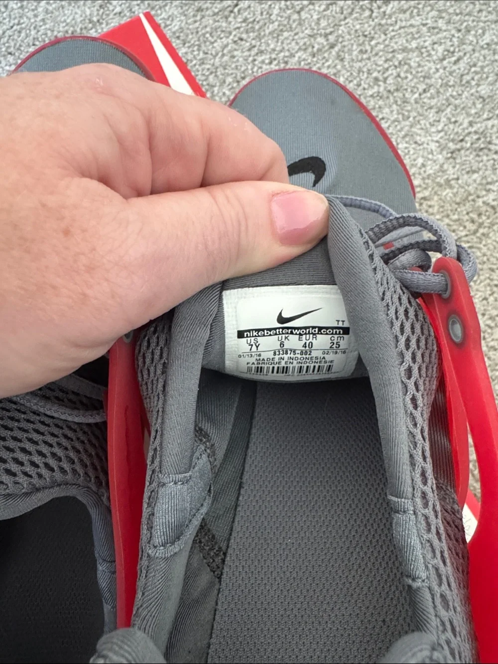 Nike kids size